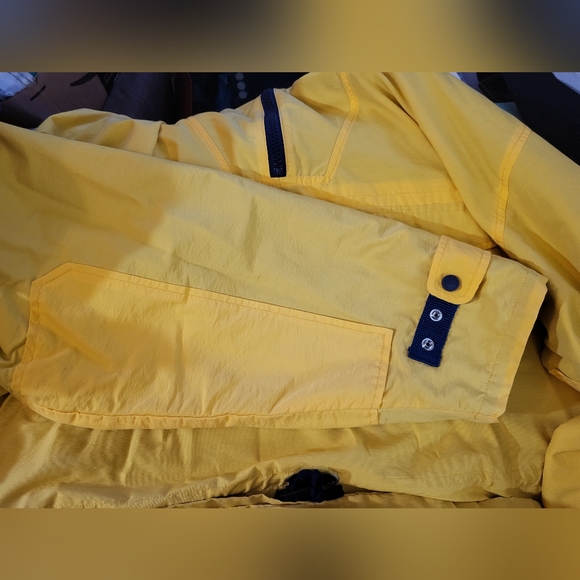 Vintage 90's Nautica Yellow Sailing Pullover Jacket sz L - Picture 5 of 12